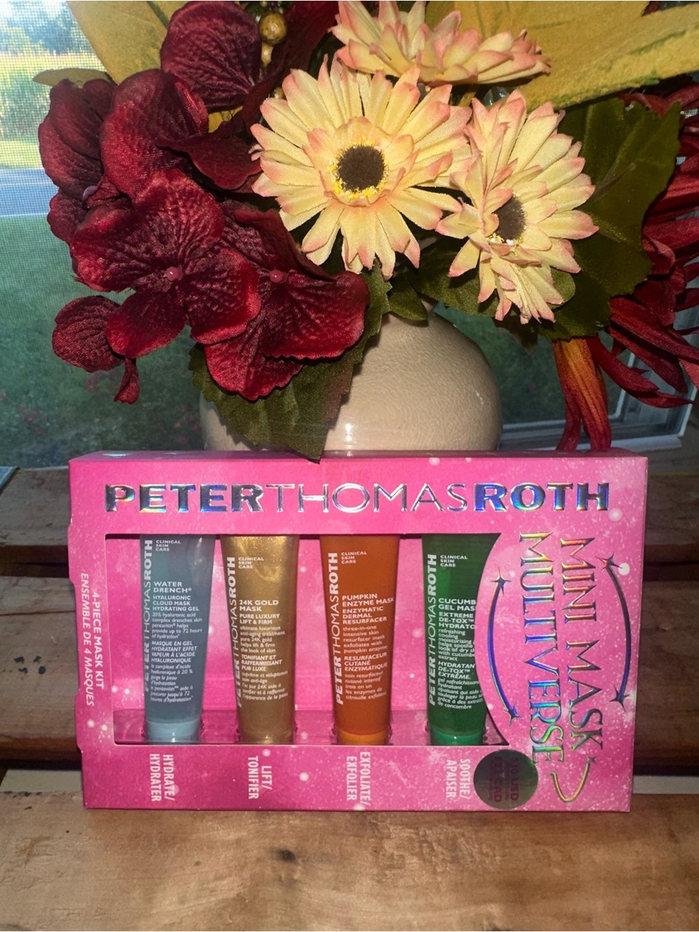 Peter Thomas Roth Mini Mask Set in Pink Packaging with Multicolor Tubes -New